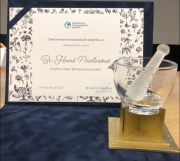 Čestné uznání 2021 - Bc. Hana Pavlasová